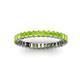 3 - Allie 2.50 mm Princess Cut Peridot Eternity Band 