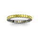 3 - Allie 2.50 mm Princess Cut Yellow Sapphire Eternity Band 