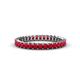 1 - Allie 2.50 mm Princess Cut Ruby Eternity Band 