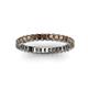 3 - Allie 2.50 mm Princess Cut Smoky Quartz Eternity Band 