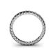 5 - Allie 2.50 mm Princess Cut Black Diamond Eternity Band 