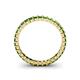 5 - Allie 2.50 mm Princess Cut Green Garnet Eternity Band 