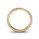 5 - Allie 2.50 mm Princess Cut Pink Sapphire Eternity Band 
