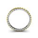 5 - Allie 2.50 mm Princess Cut Yellow Sapphire Eternity Band 