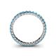 5 - Allie 2.50 mm Princess Cut London Blue Topaz Eternity Band 