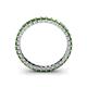 5 - Allie 2.50 mm Princess Cut Green Garnet Eternity Band 