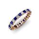 1 - Allie Blue Sapphire and Diamond Eternity Band 