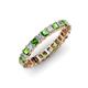 1 - Allie Green Garnet and Diamond Eternity Band 