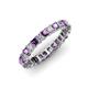 1 - Allie Amethyst and Diamond Eternity Band 