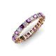 1 - Allie Amethyst and Diamond Eternity Band 