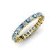 1 - Allie Blue Topaz and Diamond Eternity Band 