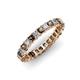 1 - Allie Smoky Quartz and Diamond Eternity Band 