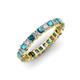 1 - Allie Blue and White Diamond Eternity Band 
