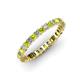 1 - Allie 2.50 mm Peridot and Diamond Eternity Band 