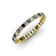 1 - Allie 2.50 mm Black and White Diamond Eternity Band 