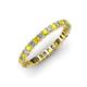 1 - Allie 2.50 mm Yellow Sapphire and Diamond Eternity Band 