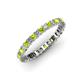 1 - Allie 2.50 mm Peridot and Diamond Eternity Band 