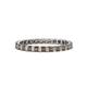 1 - Clarissa 2.50 mm Princess Cut Smoky Quartz Eternity Band 