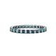 1 - Clarissa 2.50 mm Princess Cut Blue Diamond Eternity Band 