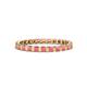 1 - Clarissa 2.50 mm Princess Cut Pink Tourmaline Eternity Band 