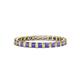 1 - Clarissa 2.50 mm Princess Cut Tanzanite Eternity Band 