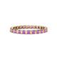 1 - Clarissa 2.50 mm Princess Cut Amethyst Eternity Band 