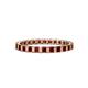1 - Clarissa 2.50 mm Princess Cut Red Garnet Eternity Band 