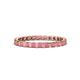 1 - Clarissa 2.50 mm Princess Cut Rhodolite Garnet Eternity Band 