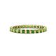 1 - Clarissa 2.50 mm Princess Cut Green Garnet Eternity Band 