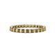 1 - Clarissa 2.50 mm Princess Cut Smoky Quartz Eternity Band 