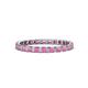 1 - Clarissa 2.50 mm Princess Cut Pink Sapphire Eternity Band 