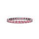 1 - Clarissa 2.50 mm Princess Cut Pink Tourmaline Eternity Band 