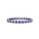 1 - Clarissa 2.50 mm Princess Cut Tanzanite Eternity Band 