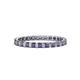 1 - Clarissa 2.50 mm Princess Cut Iolite Eternity Band 