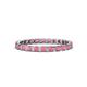 1 - Clarissa 2.50 mm Princess Cut Rhodolite Garnet Eternity Band 