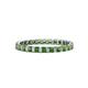 1 - Clarissa 2.50 mm Princess Cut Green Garnet Eternity Band 