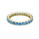 3 - Joyce 3.00 mm Blue Topaz Eternity Band 