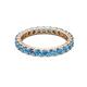 3 - Joyce 3.00 mm Blue Topaz Eternity Band 
