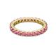 3 - Joyce 3.00 mm Rhodolite Garnet Eternity Band 