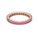 3 - Joyce 3.00 mm Rhodolite Garnet Eternity Band 