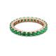 3 - Joyce 3.00 mm Emerald Eternity Band 