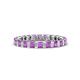 1 - Clarissa 3.00 mm Princess Cut Amethyst Eternity Band 