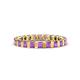 1 - Clarissa 3.00 mm Princess Cut Amethyst Eternity Band 