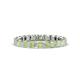 1 - Clarissa 3.00 mm Princess Cut Peridot Eternity Band 