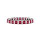 1 - Clarissa 3.00 mm Princess Cut Ruby Eternity Band 
