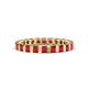 1 - Clarissa 3.00 mm Princess Cut Ruby Eternity Band 
