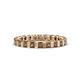 1 - Clarissa 3.00 mm Princess Cut Smoky Quartz Eternity Band 