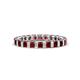 1 - Clarissa 3.00 mm Princess Cut Red Garnet Eternity Band 