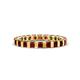 1 - Clarissa 3.00 mm Princess Cut Red Garnet Eternity Band 