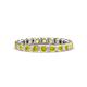 1 - Clarissa 3.00 mm Princess Cut Yellow Sapphire Eternity Band 